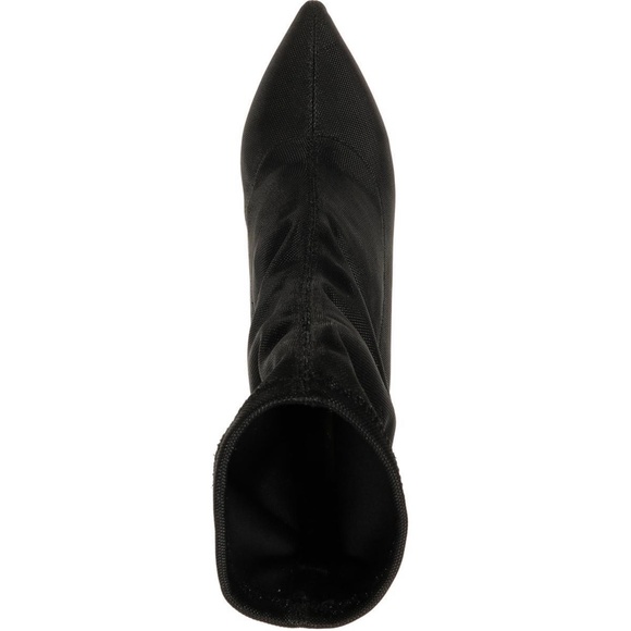 Badgley Michska Ronnie Stiletto Heel Pointed Toe Black Evening Boot Booties 8 - Picture 4 of 9